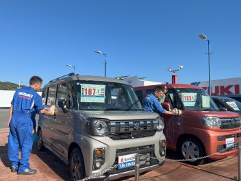 洗車をしました！